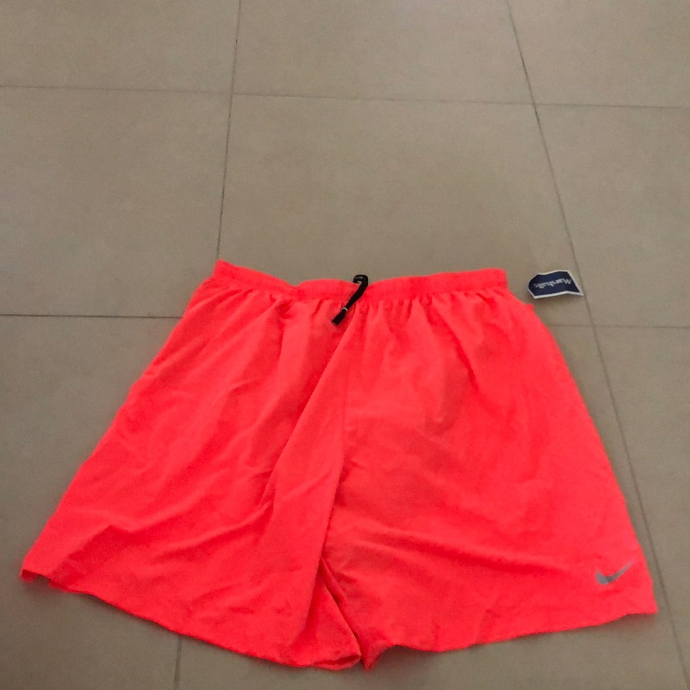 Neon Orange Nike Shorts - Size L